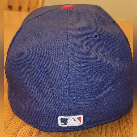Cleveland Indians MLB fitted hat size 7 3/8th (58.7 cm) Vintage ball cap NWT - Picture 7 of 13